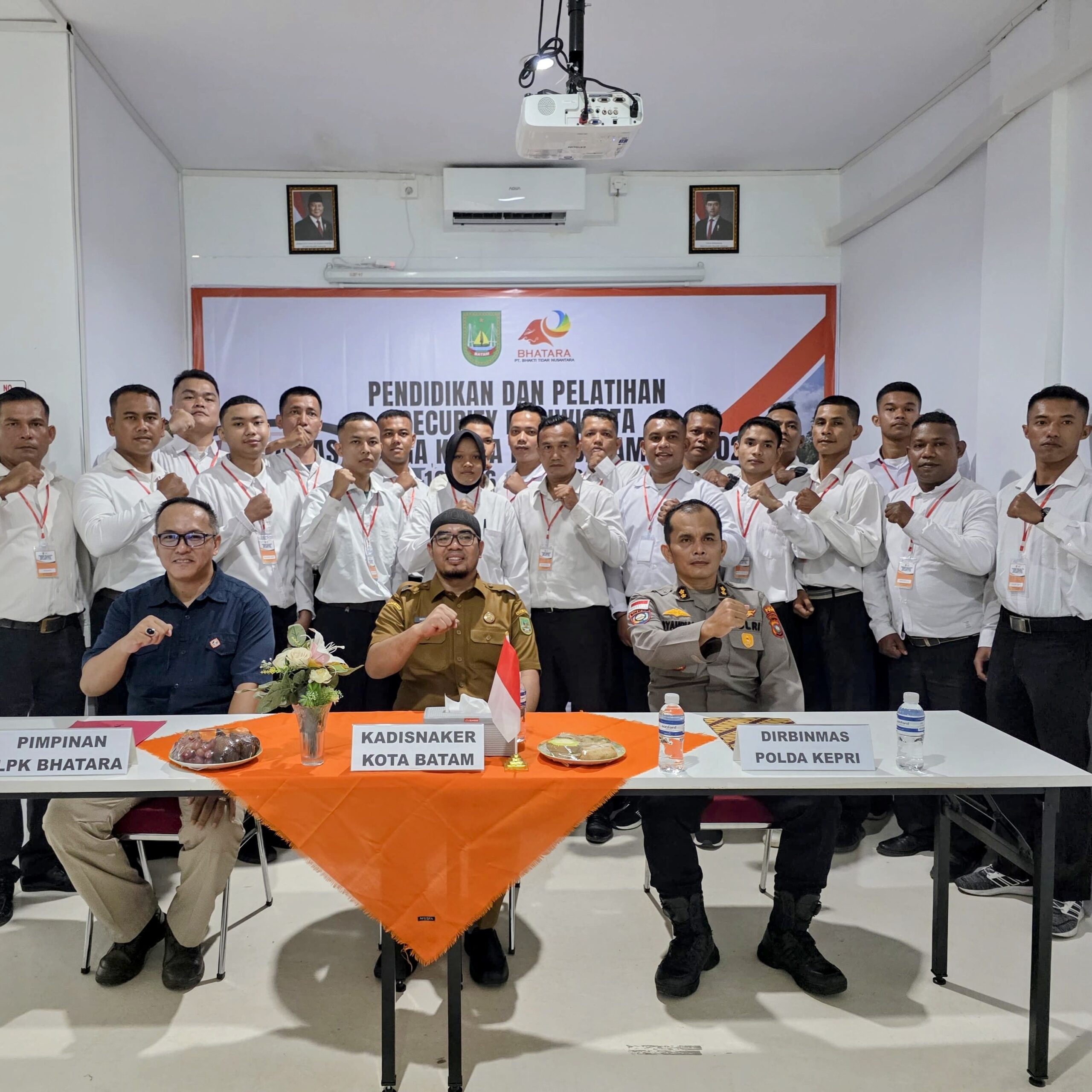 Dapatkan kepercayaan Disnaker Kota Batam, Bhatara Buka Diklat Security Pariwisata