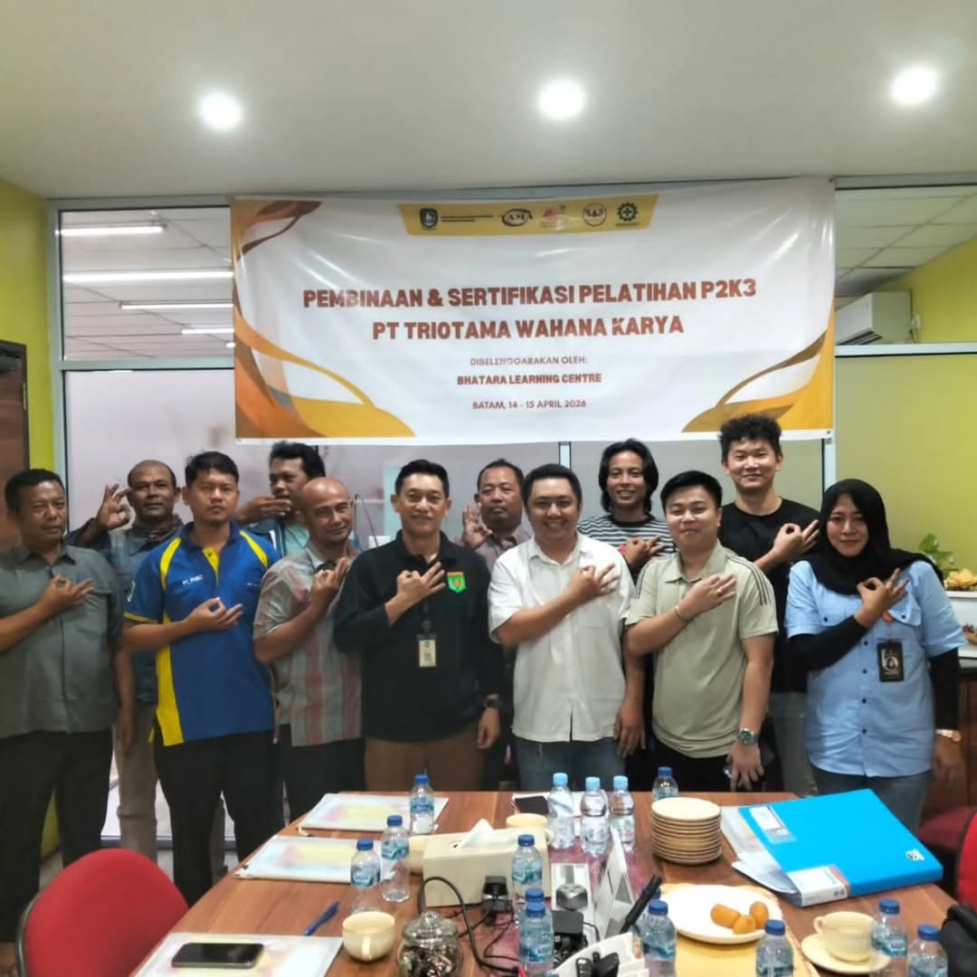 Bhatara Learning Center Gelar Pelatihan Dan Pembinaan P2K3 di PT. Triotama Wahana Karya